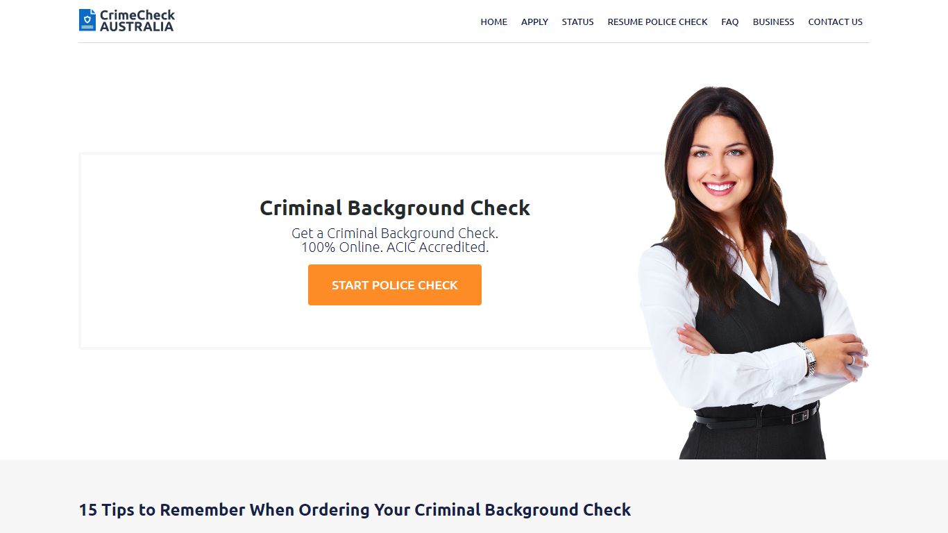 Criminal Background Check - Crime Check Australia